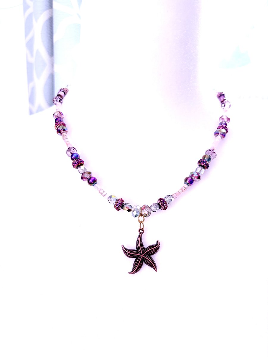 Copper Tone | Seaside Radiance | Starfish Pendant Necklace by Monique Faella Designs™ | MFD-00027 product image (3)