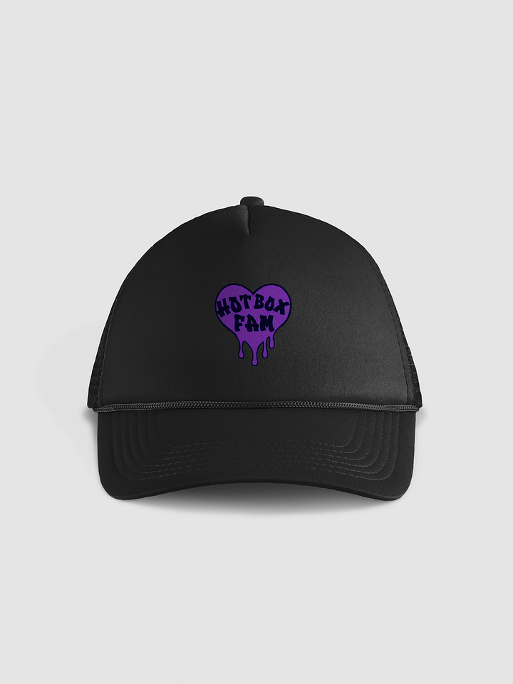 UNISEX HOT BOX FAM SOLID DARK PURPLE LOGO HAT product image (2)