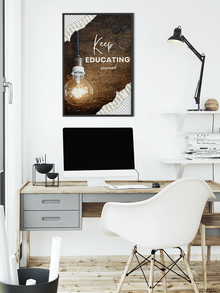 Keep Educating Framed Poster product image (1)
