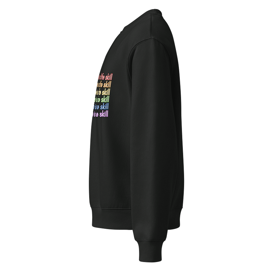 noncompliance is a life skill rainbow black sweatshirt product image (3)