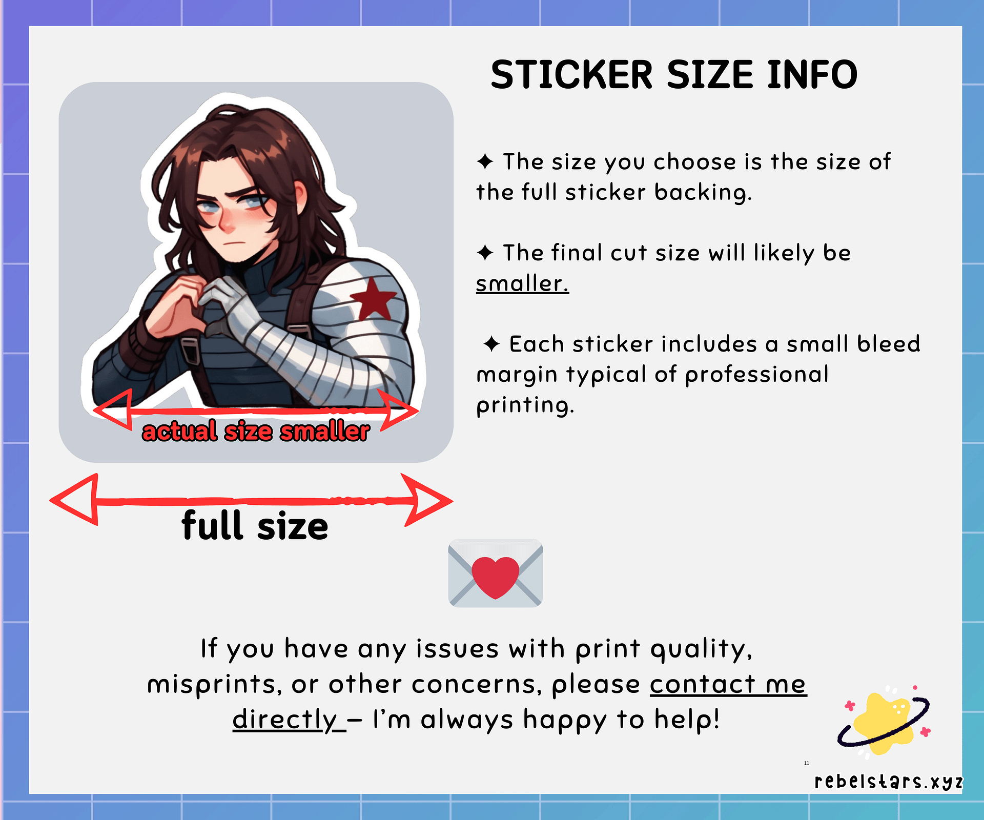 Winter Soldier Inspired Holographic Sticker product image (3)