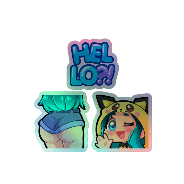 Triple Fun Holographic Stickers! product image (1)
