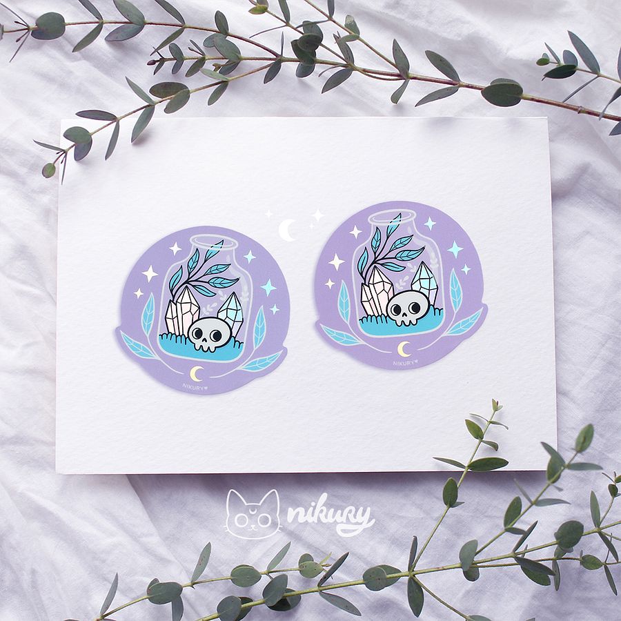 Holographic Pastel Terrarium Sticker product image (4)