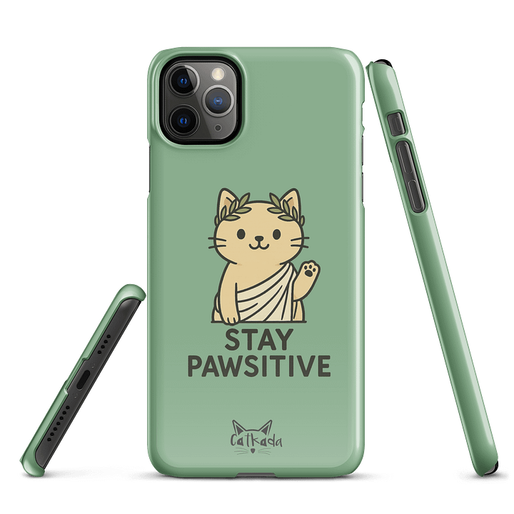 STAY PAWSITIVE PHONE CASE product image (1)