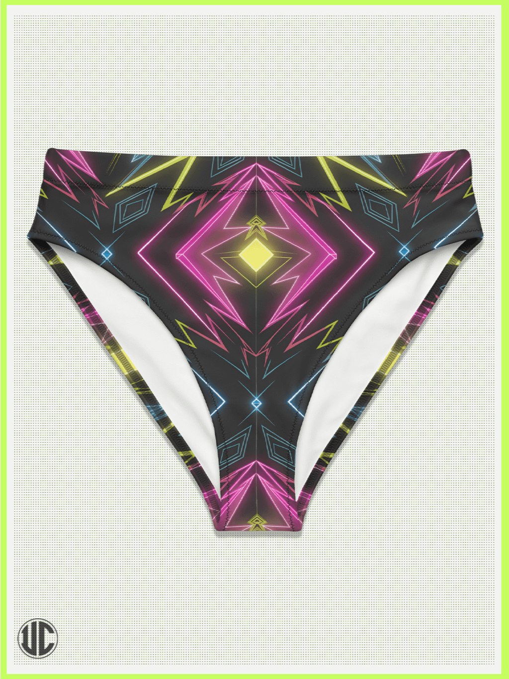 UnkoCon – Neon Kaleidoscope Bikini Bottom product image (1)