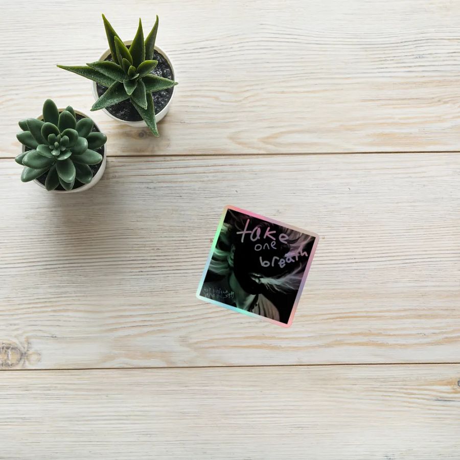 take one breath sticker product image (10)