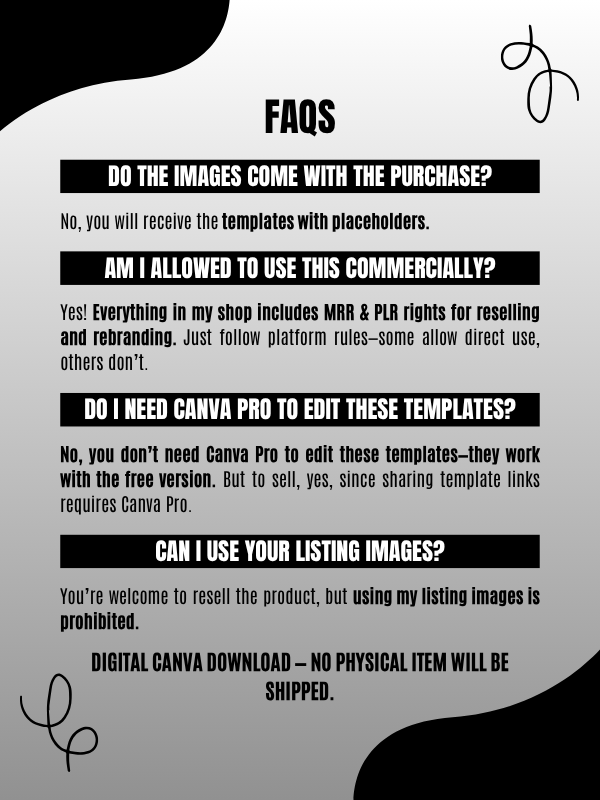 MRR/PLR Etsy Layout Template product image (10)