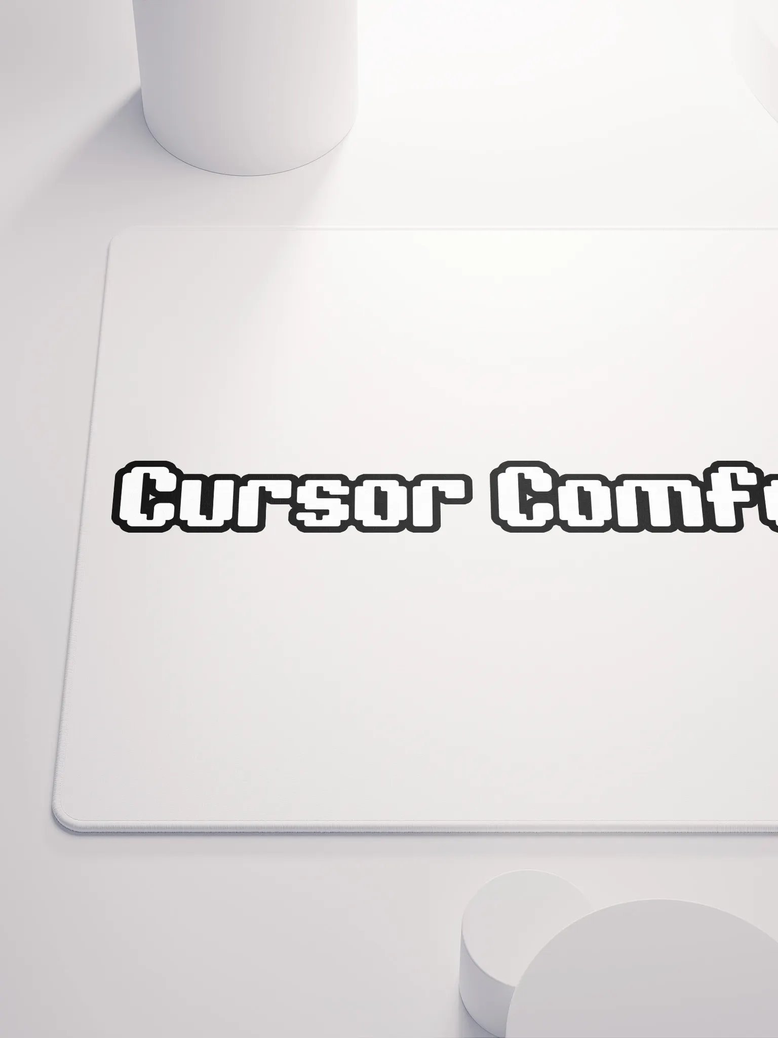 Cursor Comfort ( White Gaming pad & Desk Mat) product image (6)