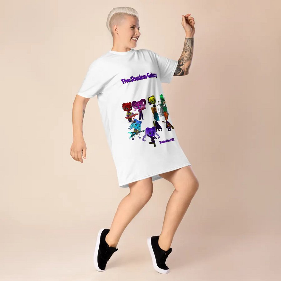The Shadow Galaxy (Shadow Bear Band) T-Shirt Dress product image (7)