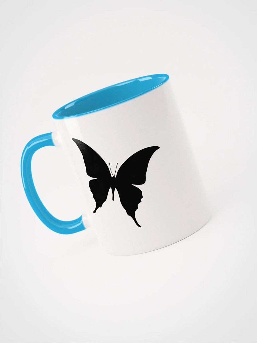 Butterfly design - Ceramic Mug with color inside product image (3)