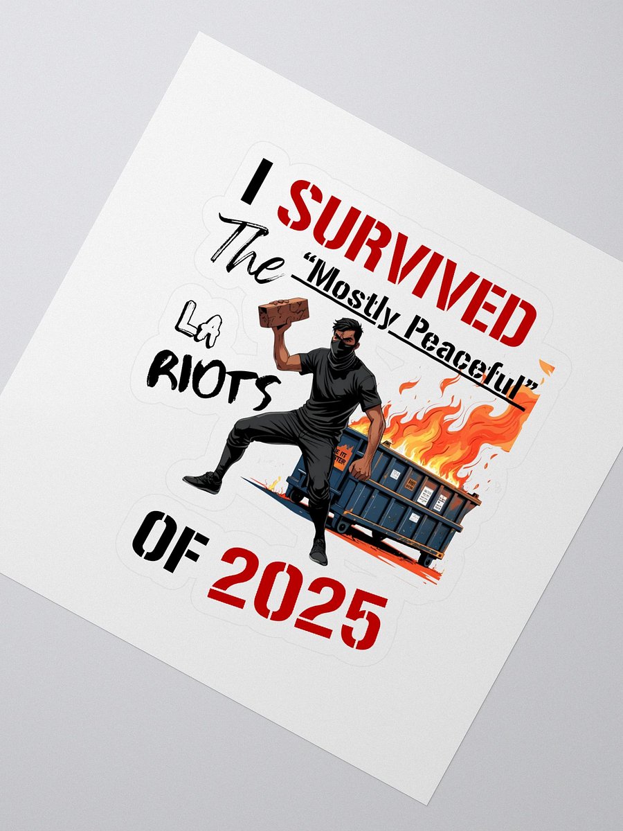 Mostly Peaceful Riot Sticker product image (2)