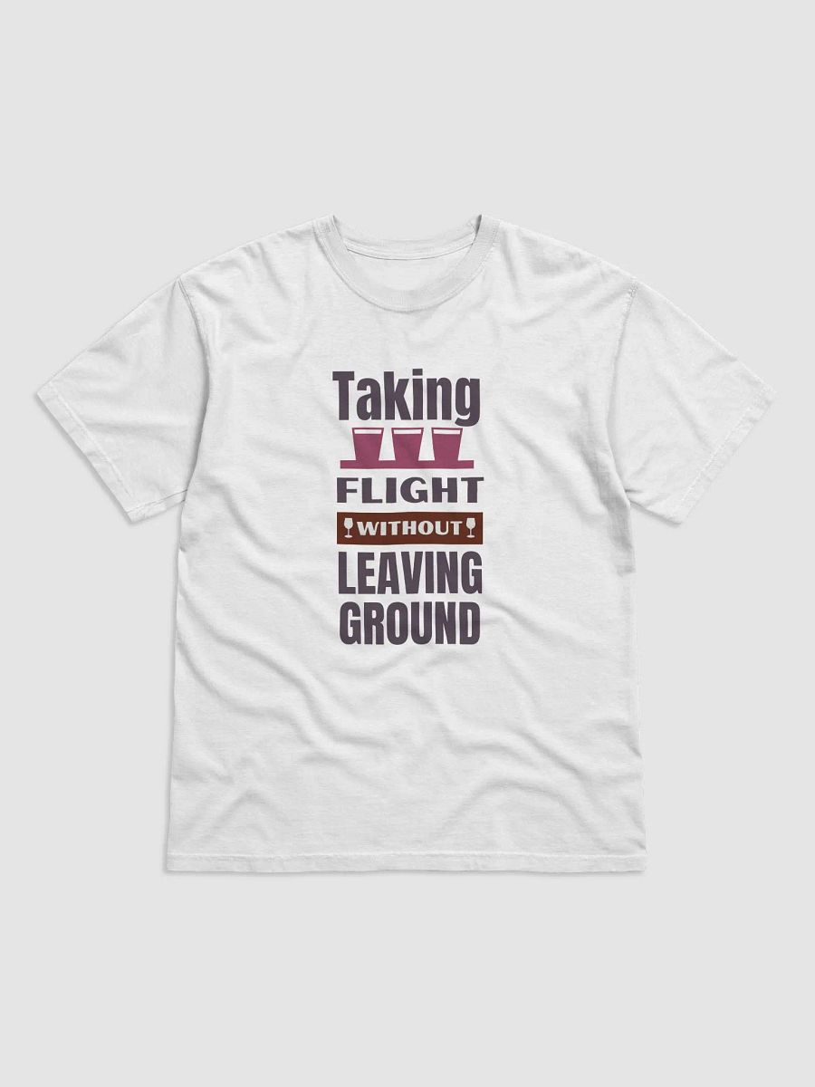 Drinking Around the World Disney Flight Comfort Colors Garment-Dyed Heavyweight T-Shirt White with Red Text product image (1)