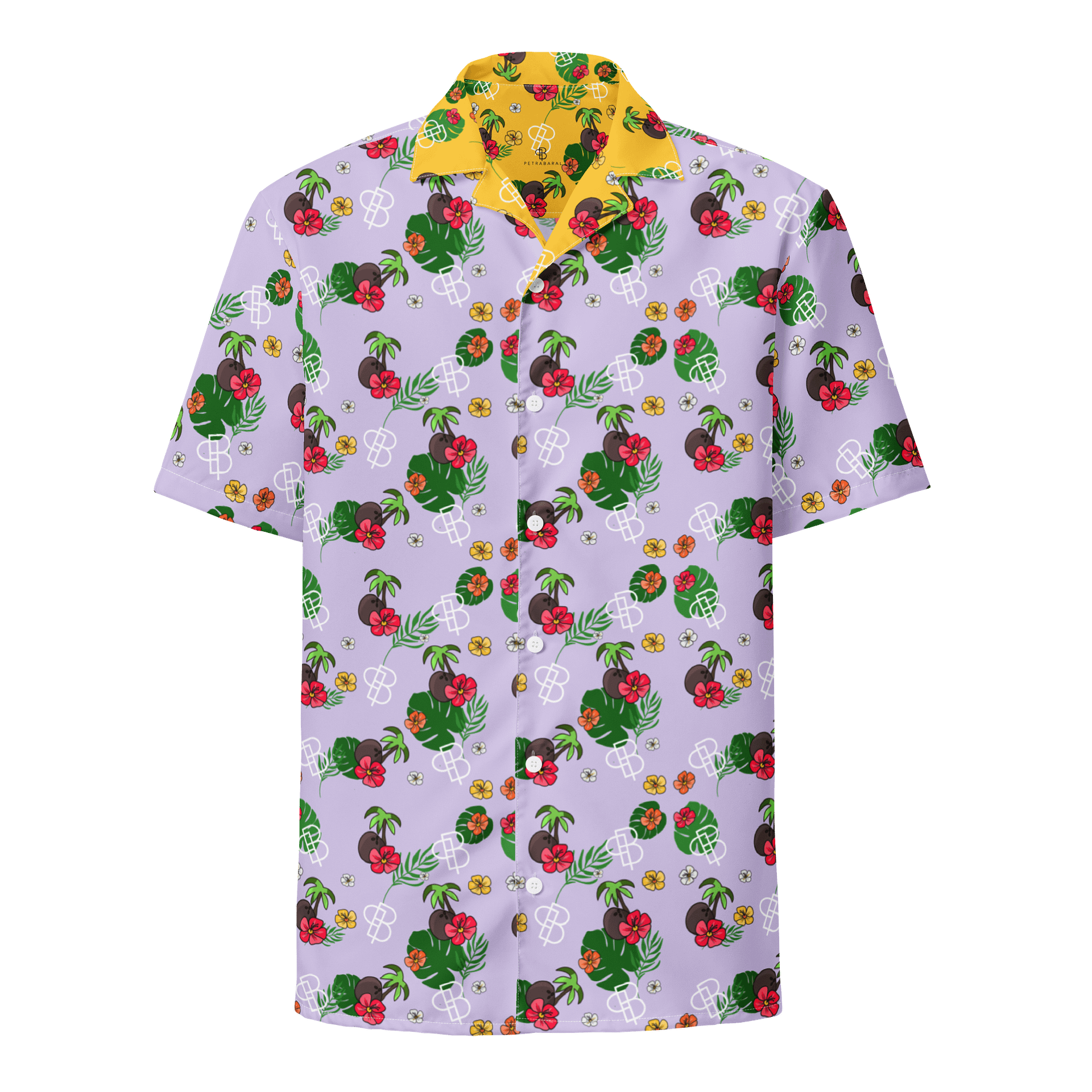 Tropical Island Hawaiian Shirt - Lilac product image (1)