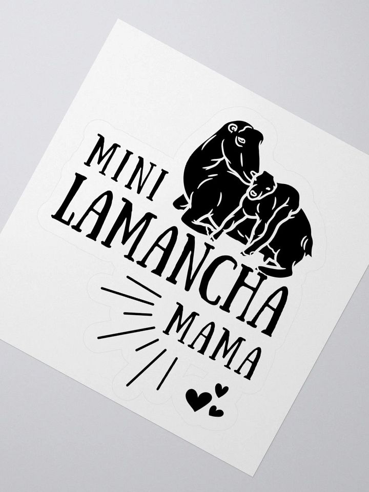 Mini Lamancha Mama KISS Cut Stickers product image (4)