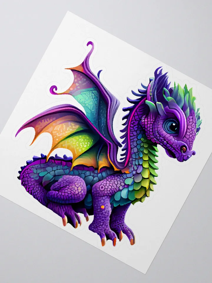 Whimsical Dragon Kiss-Cut Stickers product image (5)
