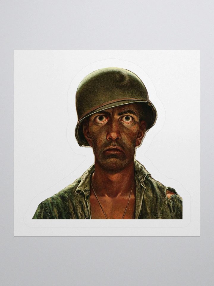 1000 Yard Stare Sticker product image (1)