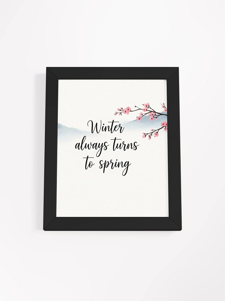 Nichiren Buddhism "Winter Always Turns to Spring" Framed Art product image (4)
