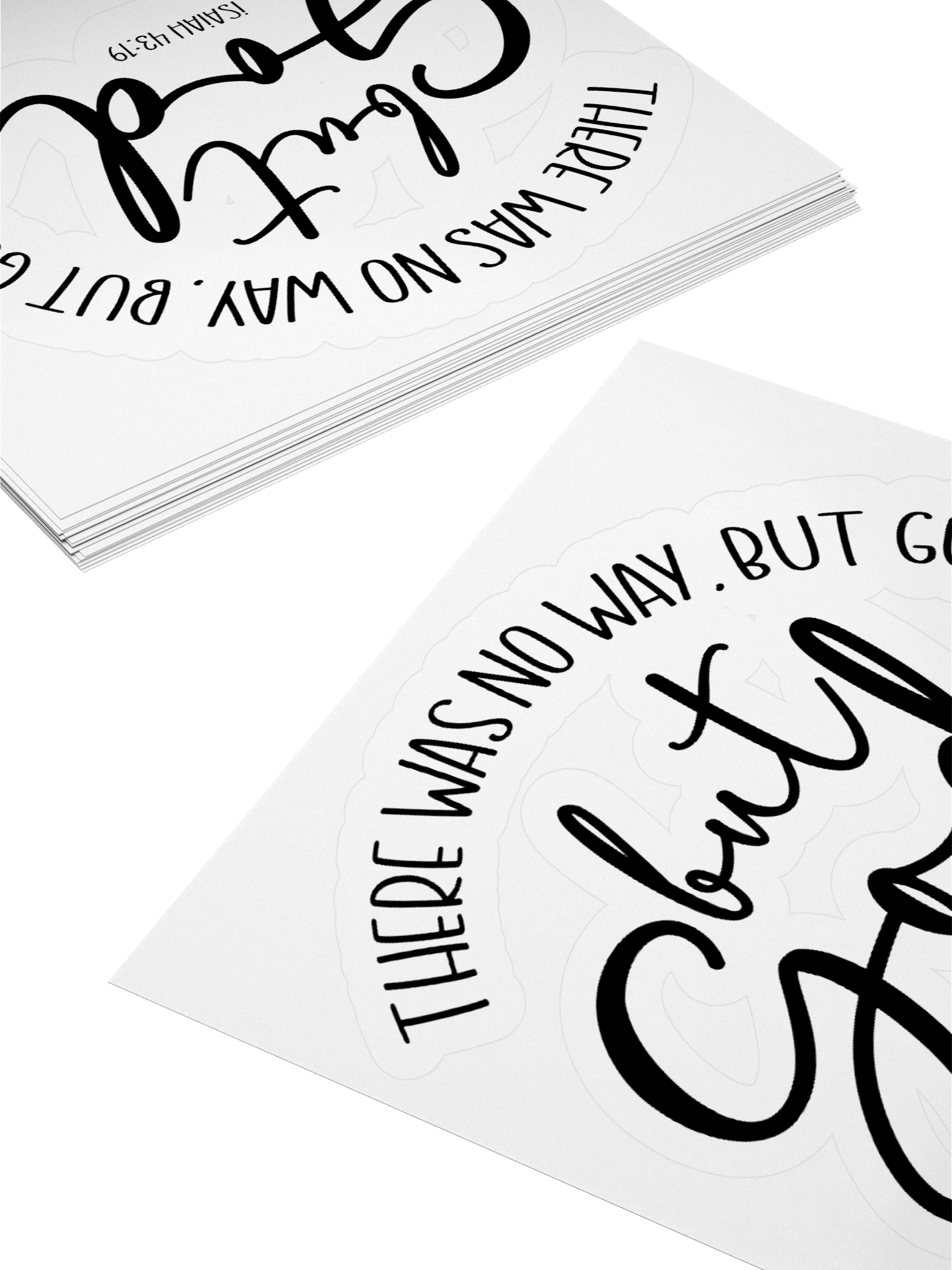 But God Kiss Cut Sticker product image (12)