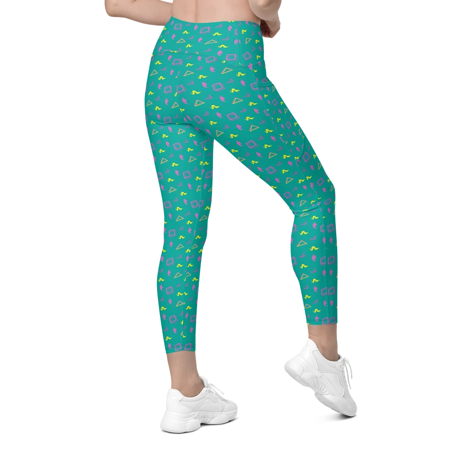 Oh Worm? teal pattern pocket leggings product image (6)