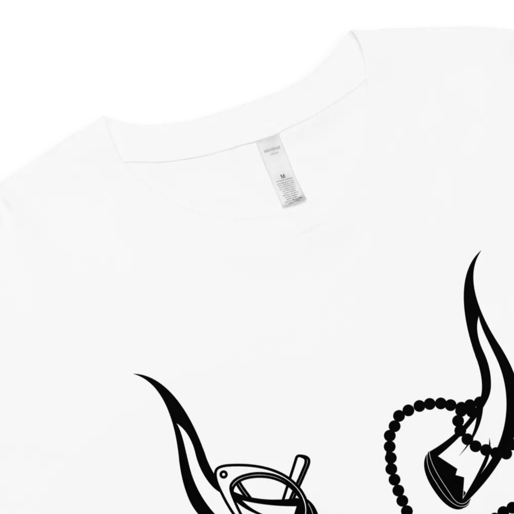 Horns, Glasses & Pearls Women's Crop Top product image (4)