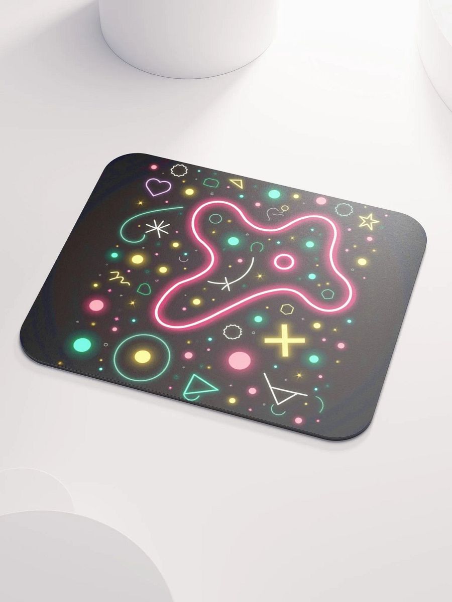 Neon Geometric Mouse Pad product image (3)