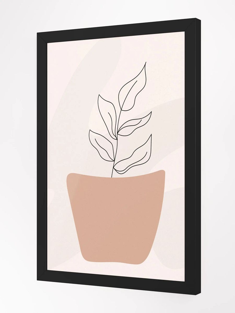 Curvy Leaves Potted Plant Poster product image (7)