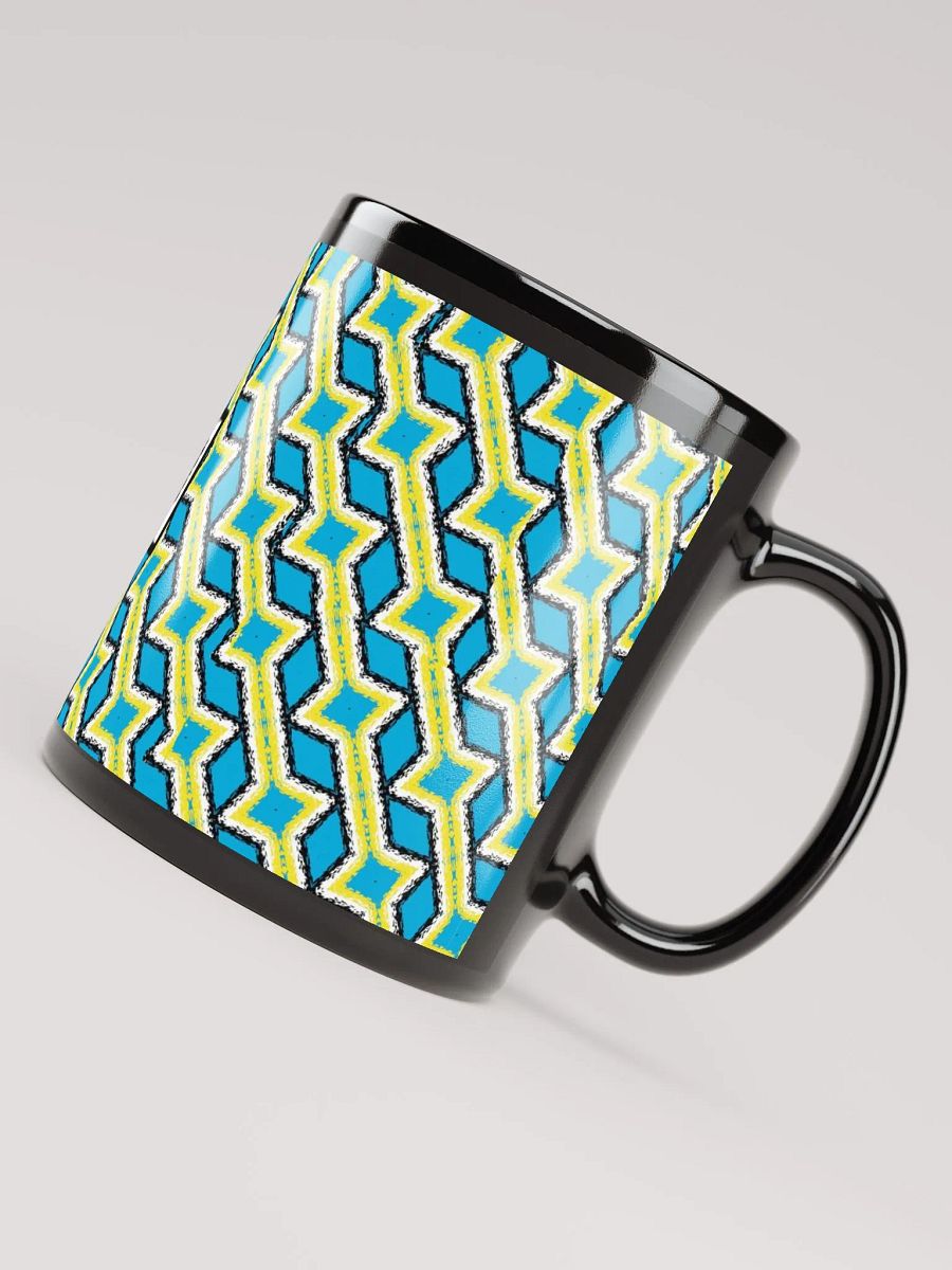 8T Sips Mosaic Black Glossy Mug product image (7)