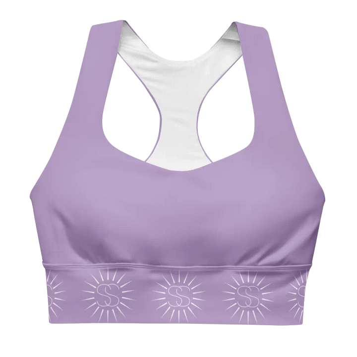 Sunray Swag Longline Sports Bra (Lilac) product image (1)