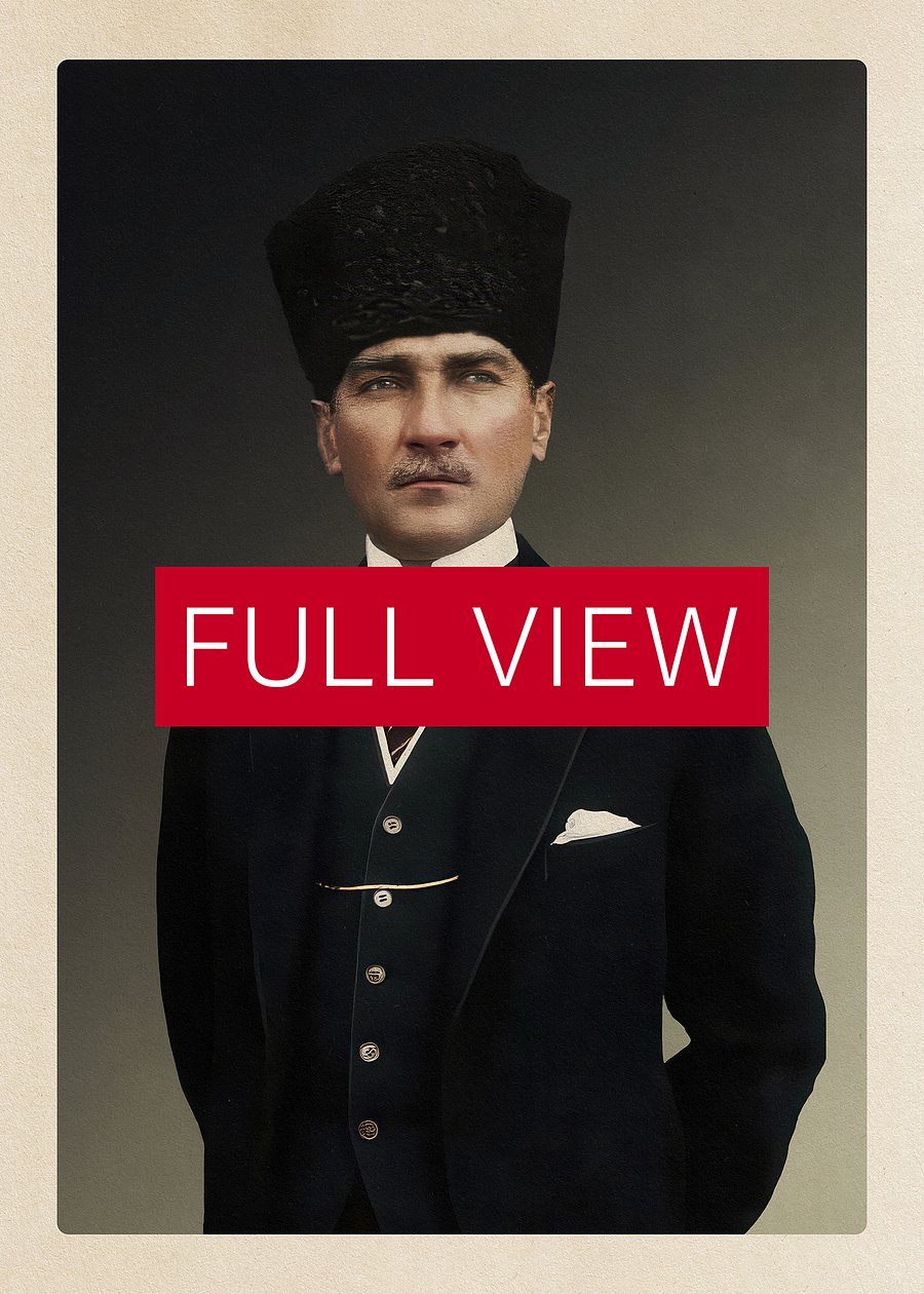 Mustafa Kemal Atatürk photo poster, 1930s — Turkish Leader wall art product image (4)
