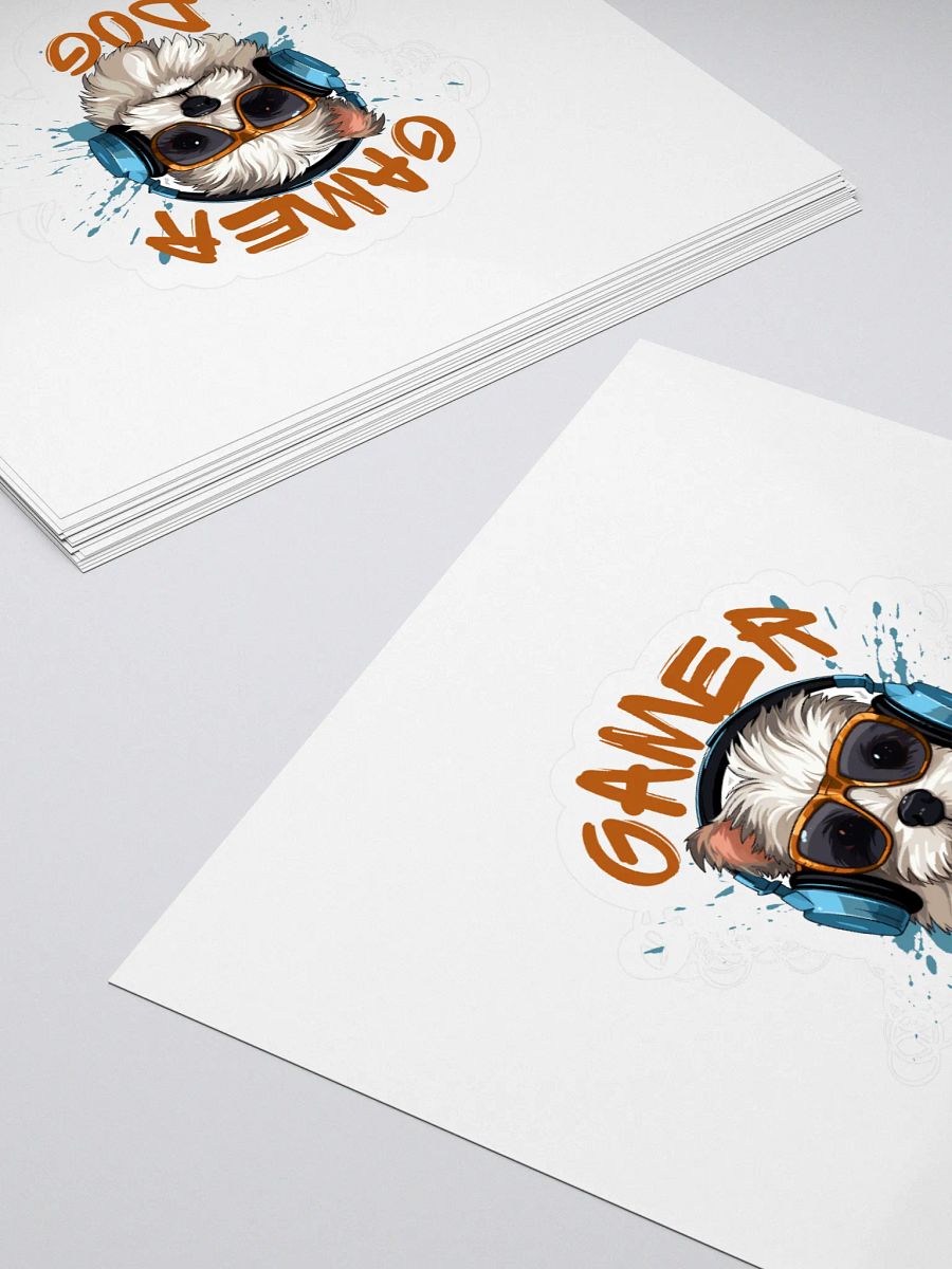 Gamer Dog Vinyl Stickers product image (4)