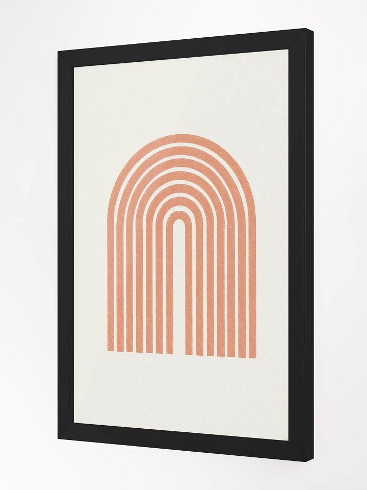 Symmetrical Coral Arch Framed Poster | Elegant and Modern Wall Art product image (1)