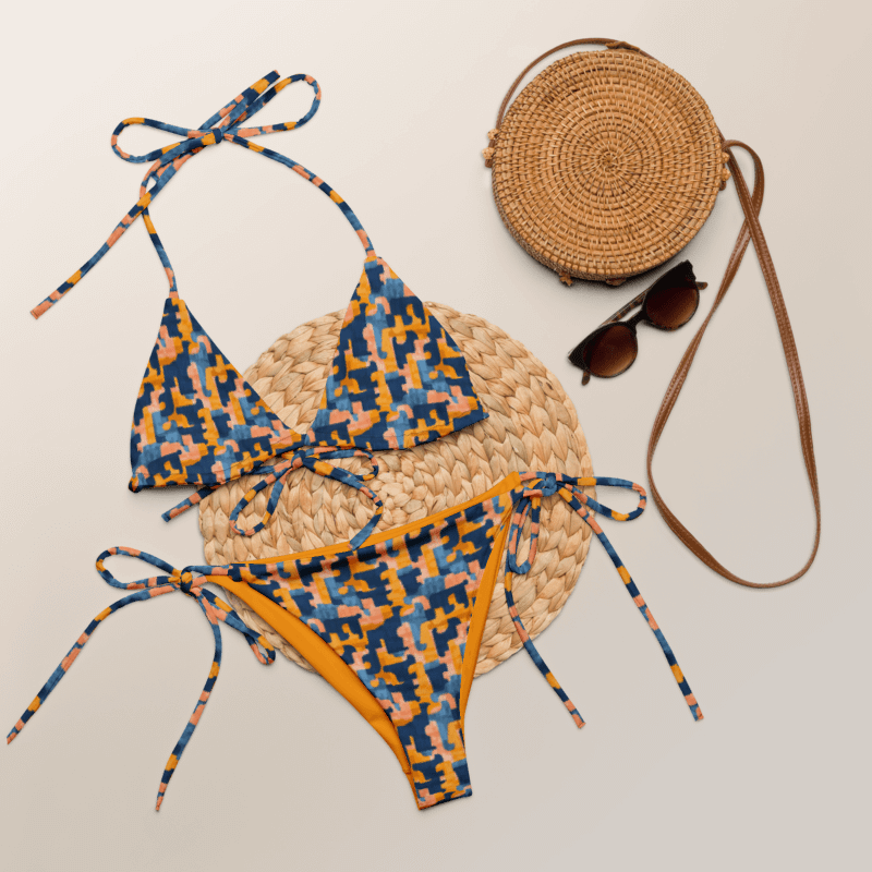Flowing Shapes | Recycled String Bikini product image (12)