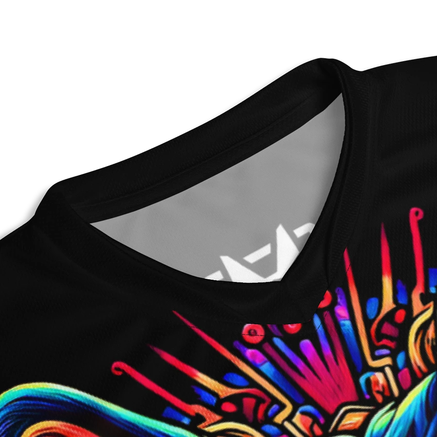 Psychedelic German Shepherd - Recycled unisex sports jersey product image (3)