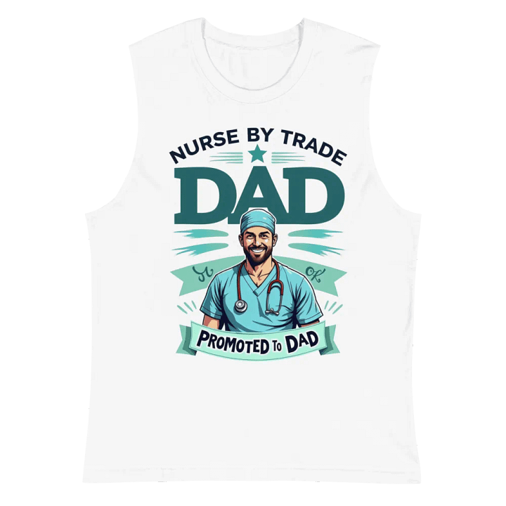Promoted to Dad Nurse Muscle Tank product image (2)