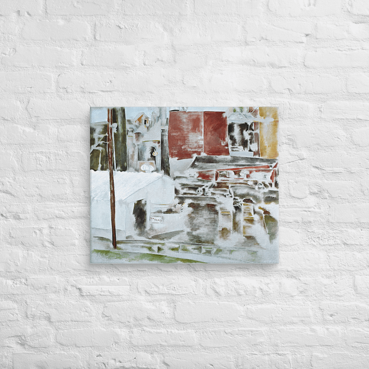GP Pulp Mill, Bellingham, WA (1986) on canvas (24" x 30") product image (2)