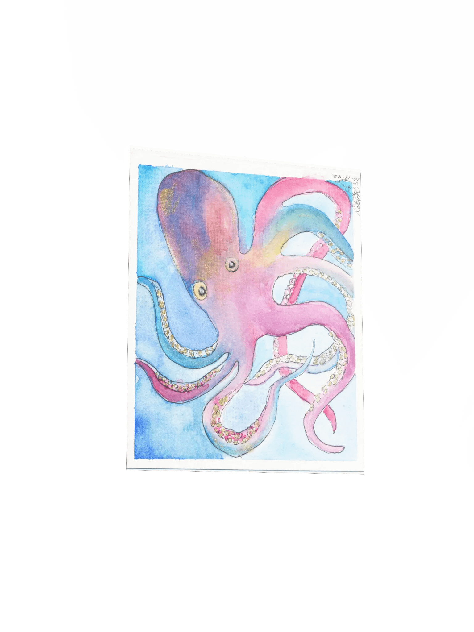 Rainbow Octopus Print product image (3)