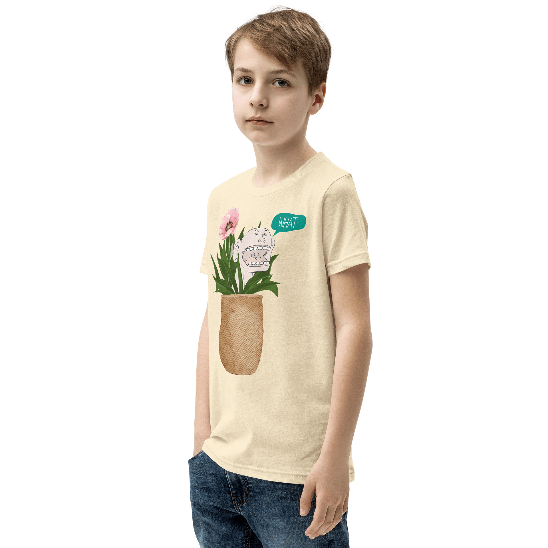 Surprised Face Cartoon Basket T-Shirt product image (3)