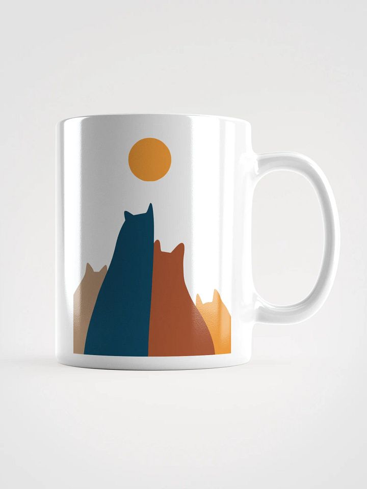 Abstract Sunset Cats Mug product image (2)
