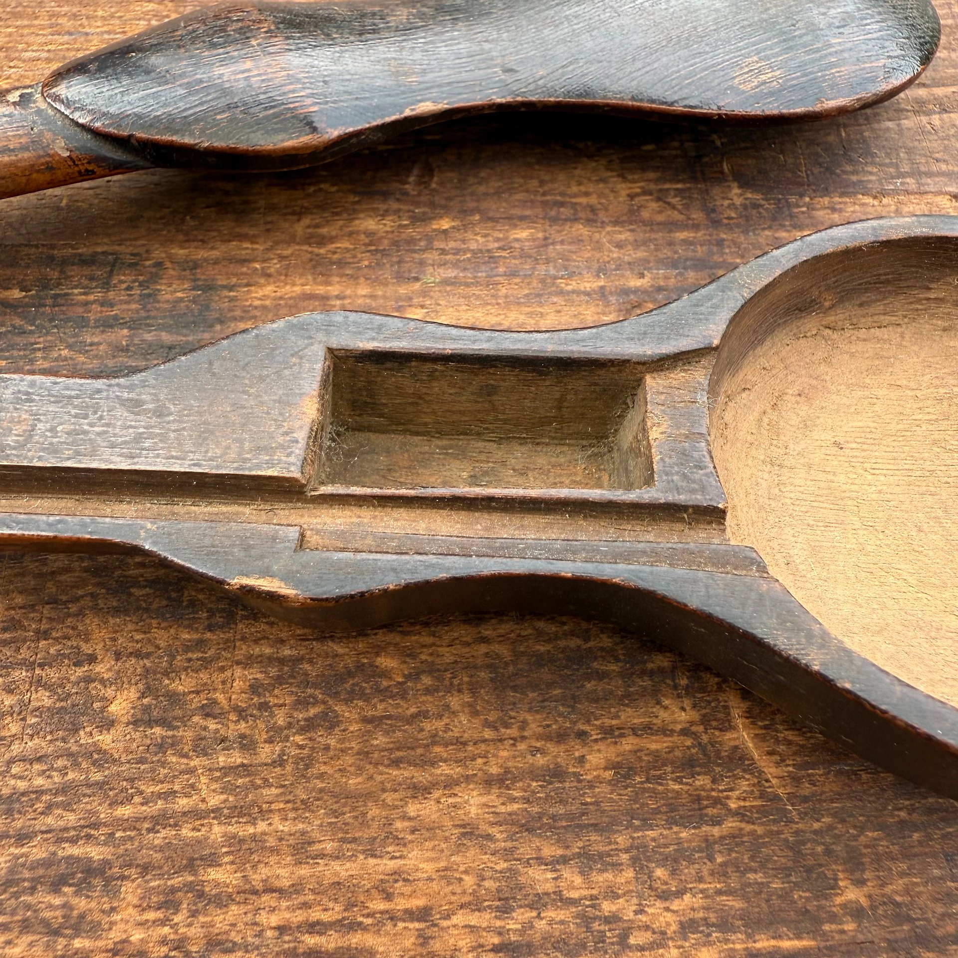🎎 Antique Japanese Merchant’s Scale Case (Hardwood Sliding Lid) – Meiji Period – Japan Antique Roadshow product image (5)