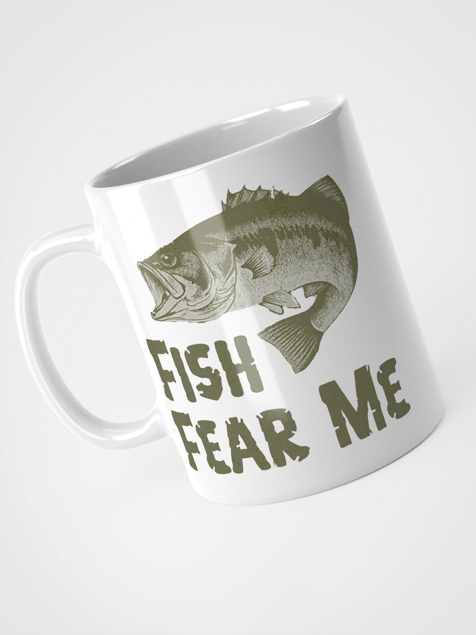FISH FEAR ME White Glossy Mug product image (8)