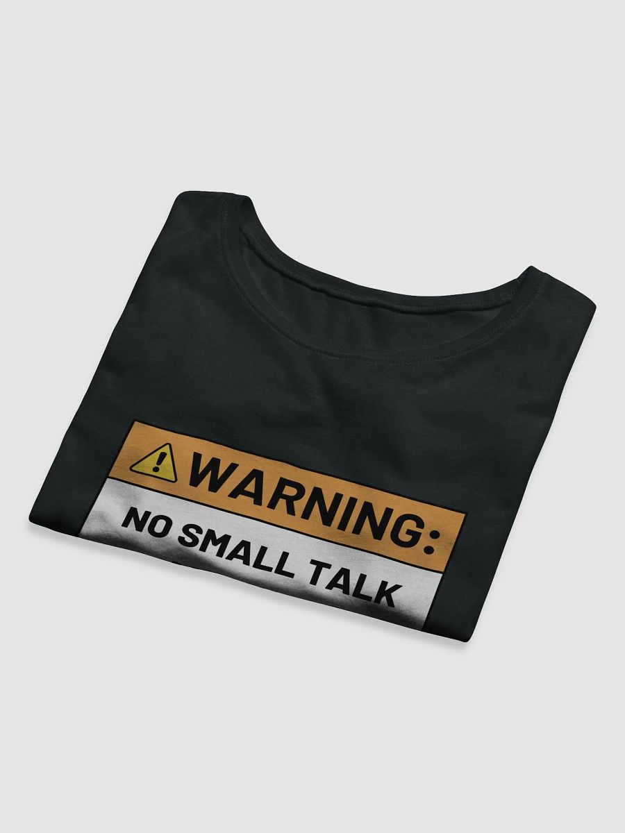 NO SMALL TALK ALLOWED cropped tee product image (13)