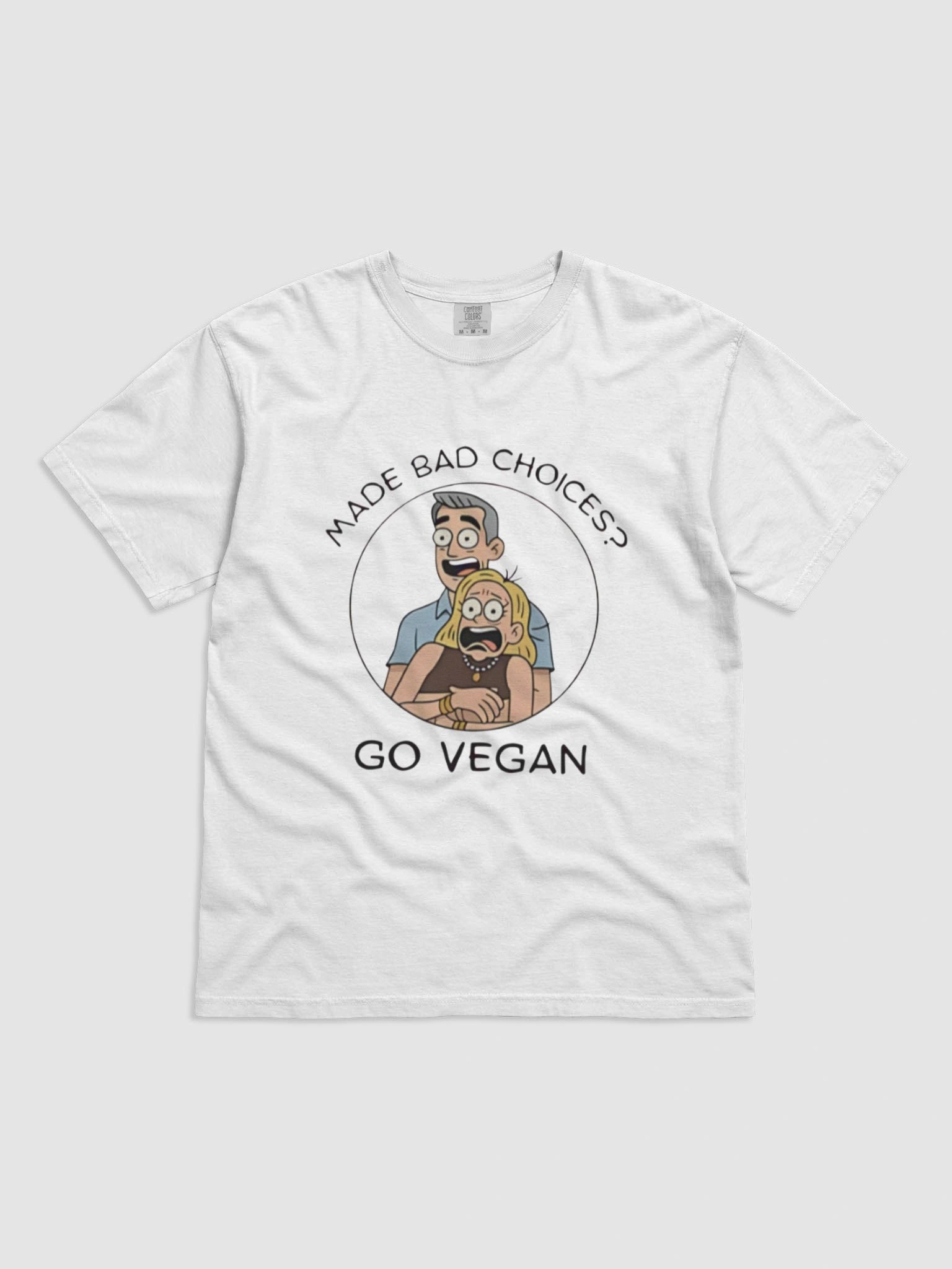 Funny Coldplay Meme Tee-Made Bad Choices? Go Vegan Shirt product image (1)