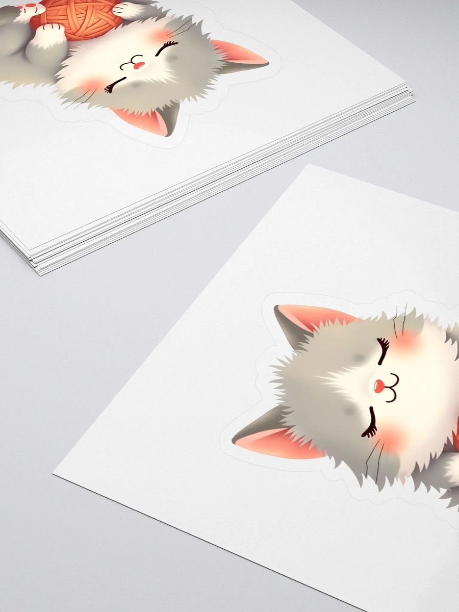 Sleeping Kitten Sticker product image (4)