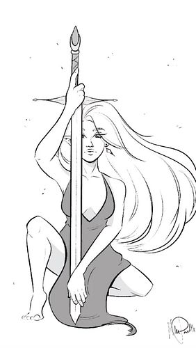 What can I say? I love a chick with a sword 🧝‍♀️🗡️

#processart #inkedsketch #girlswithswords #digitalillustration #illustrat...