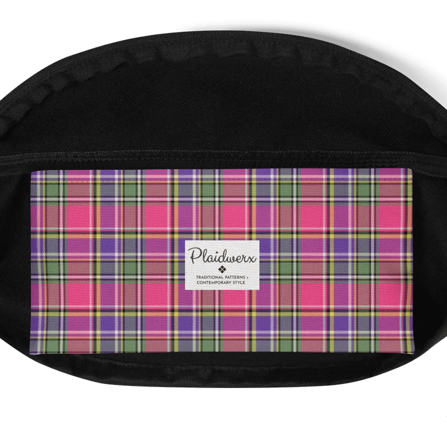 Hot Pink and Purple Vintage Plaid Fanny Pack product image (6)