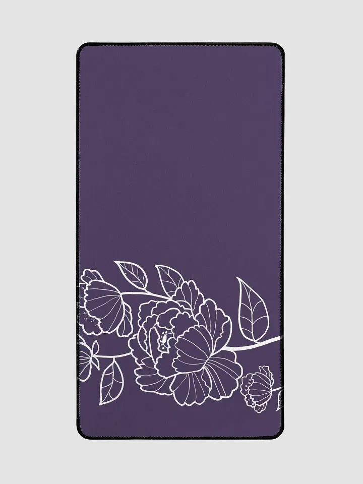 Purple Peony Neoprene Desk Mat product image (2)