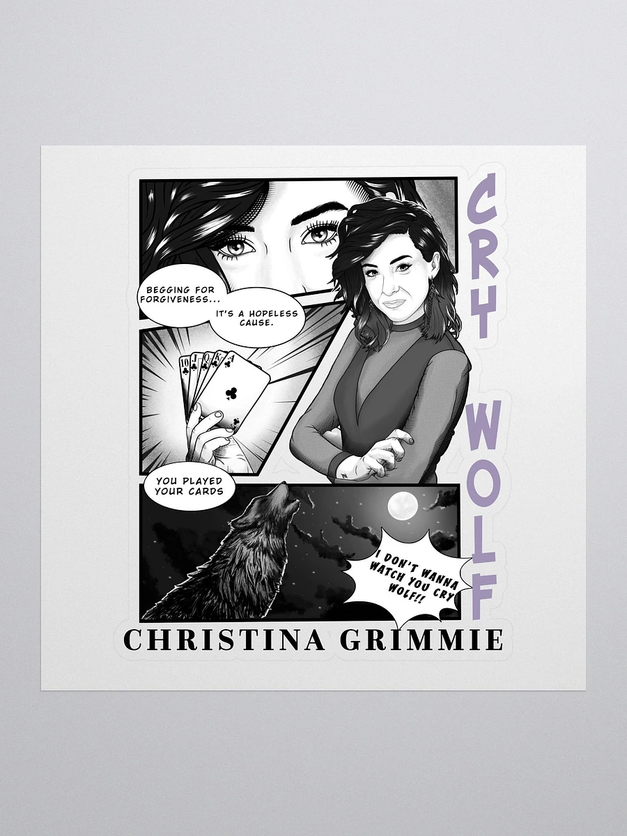Cry Wolf Comic Sticker product image (2)