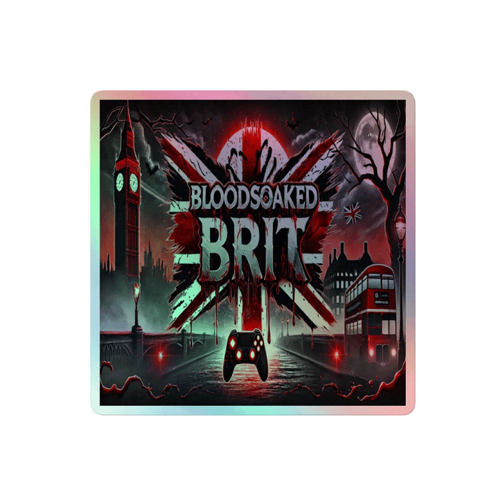 BloodSoakedBrit Header Holographic Sticker ✨ product image (2)