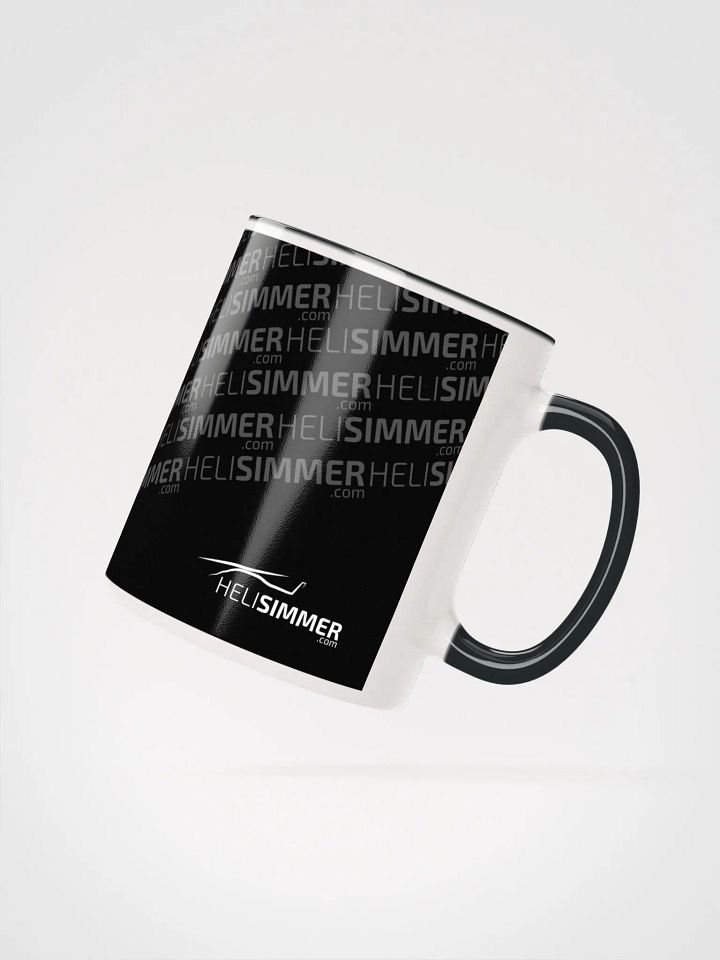 HeliSimmer.com Logo Mug - Black over White product image (2)