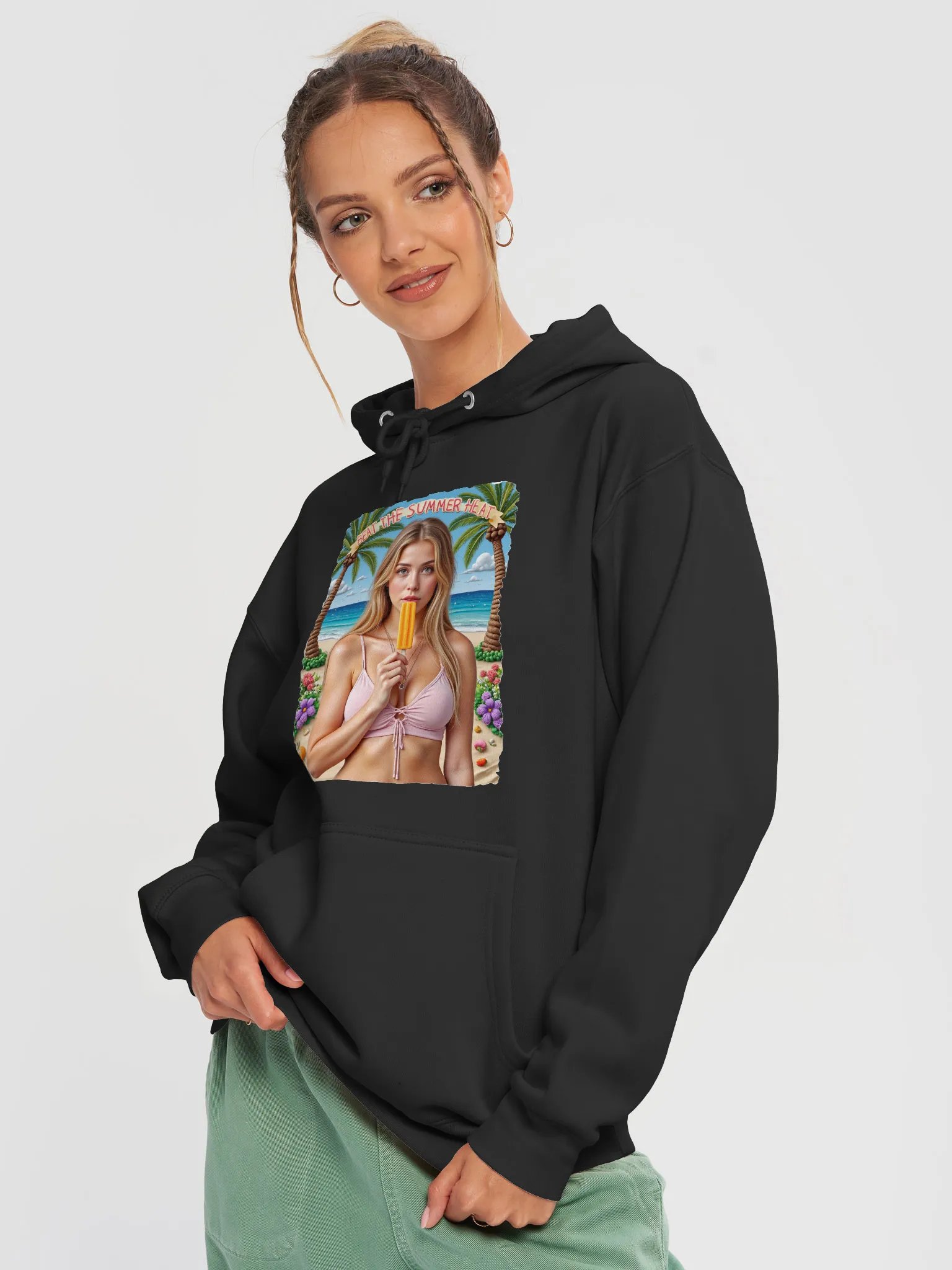 Sunset Popsicle Beach Hoodie product image (19)